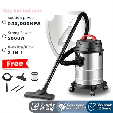 Máy hút bụi khô ướt đa năng, công suất lớn, giá 950k Siêu khuyến mãi, hút mạnh, loại bỏ mạt bụi