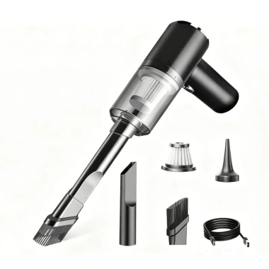 Máy hút bụi không dây 4in1 120W - Lực hút mạnh cho ô tô, gia đình, xe hơi