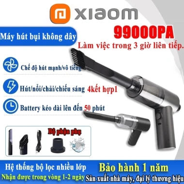 Máy hút bụi không dây cầm tay 9.900Pa - Lực hút mạnh, nhỏ gọn, dùng cho ô tô và giường nệm, tiện lợi, bền bỉ 9 Máy hút bụi không dây cầm tay 9.900Pa - Lực hút mạnh, nhỏ gọn, dùng cho ô tô và giường nệm, tiện lợi, bền bỉ 9
