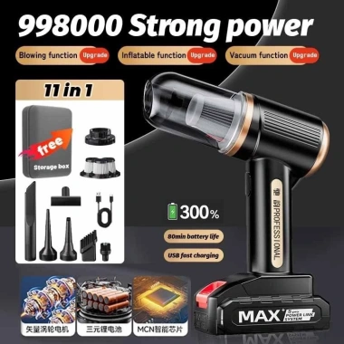 Máy hút bụi không dây đa chức năng Mini cầm tay 6.000mAh 120W giá 215.000₫ 2