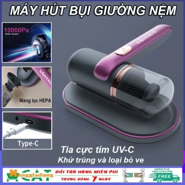 Máy hút bụi không dây sạc pin UV khử khuẩn Giường nệm, chăn ga, ghế sofa 342.000đ