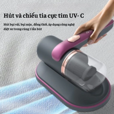 Máy hút bụi không dây sạc pin UV khử khuẩn Giường nệm, chăn ga, ghế sofa 342.000đ