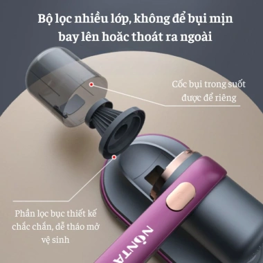 Máy hút bụi không dây sạc pin UV khử khuẩn Giường nệm, chăn ga, ghế sofa 342.000đ