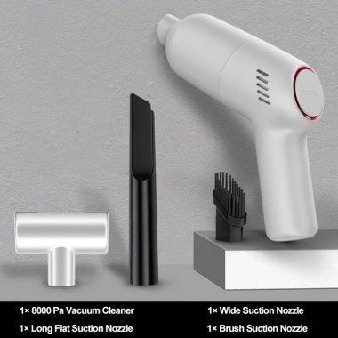 Máy hút bụi mini 8.000Pa 120W sạc pin USB - Công suất mạnh, di động, giá ưu đãi 271k