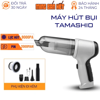 Máy Hút Bụi Mini Cầm Tay 5 Đầu Hút Thổi - Siêu Nhẹ, Làm Sạch Ô Tô & Sofa, 129k