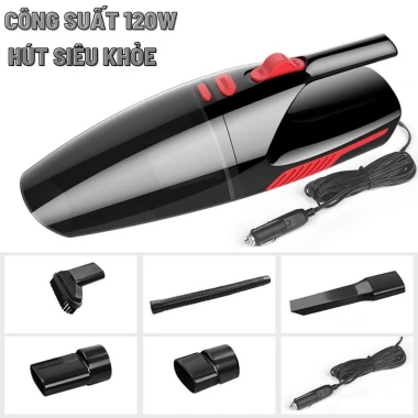 Máy hút bụi mini cầm tay có dây cho ô tô – Hút bụi mịn lông động vật, chỉ 189.000₫