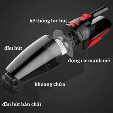 Máy hút bụi mini cầm tay có dây cho ô tô – Hút bụi mịn lông động vật, chỉ 189.000₫ 6 Máy hút bụi mini cầm tay có dây cho ô tô – Hút bụi mịn lông động vật, chỉ 189.000₫ 6