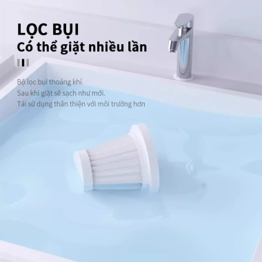 Máy hút bụi mini cầm tay không dây 5 đầu hút thổi - Dùng ô tô, sofa - Bảo hành 12 tháng - Giá 129.000₫