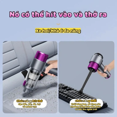 Máy hút bụi mini cầm tay không dây 6.000mPa, pin sạc mạnh, làm sạch ô tô - Giá 439.200₫ 3 Máy hút bụi mini cầm tay không dây 6.000mPa, pin sạc mạnh, làm sạch ô tô - Giá 439.200₫ 3