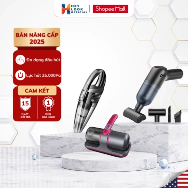 Máy Hút Bụi Mini Cầm Tay Không Dây - Công Suất Lớn, Hút Bụi Ô tô và Giường Nệm, Giá 309.000₫