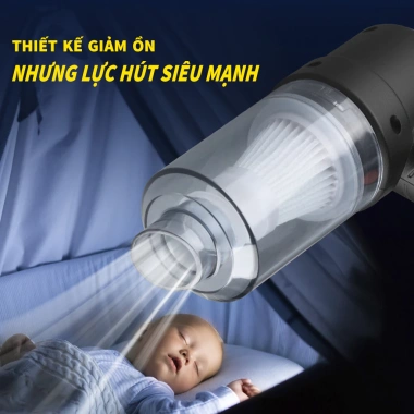 Máy Hút Bụi Mini Cầm Tay Không Dây Lực Hút 6.000MPA Pin Sạc Tiện Lợi Giá 90.000đ