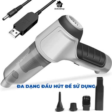 Máy hút bụi mini cầm tay không dây Nhật Bản 6 đầu hút thổi đa năng, sạch ô tô, sofa, thảm - 156.800₫