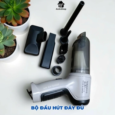 Máy hút bụi mini cầm tay không dây Nhật Bản 6 đầu hút thổi đa năng, sạch ô tô, sofa, thảm - 156.800₫
