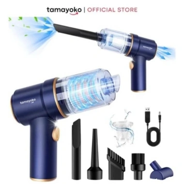 Máy Hút Bụi Mini Cầm Tay Không Dây Siêu Mạnh, Hút Ô Tô, Nhà Cửa, Bàn Phím, Sạc Type‑C – Chỉ 250.000₫