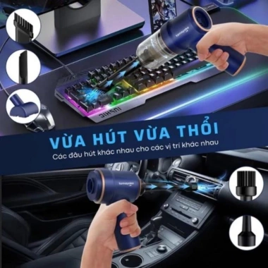 Máy Hút Bụi Mini Cầm Tay Không Dây Siêu Mạnh, Hút Ô Tô, Nhà Cửa, Bàn Phím, Sạc Type‑C – Chỉ 250.000₫ 3 Máy Hút Bụi Mini Cầm Tay Không Dây Siêu Mạnh, Hút Ô Tô, Nhà Cửa, Bàn Phím, Sạc Type‑C – Chỉ 250.000₫ 3