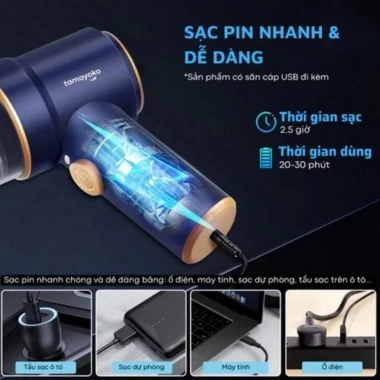 Máy Hút Bụi Mini Cầm Tay Không Dây Siêu Mạnh, Hút Ô Tô, Nhà Cửa, Bàn Phím, Sạc Type‑C – Chỉ 250.000₫