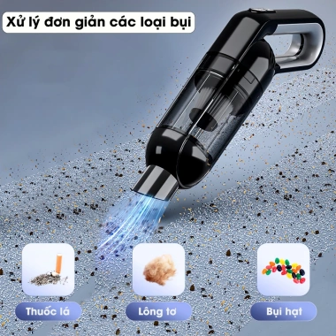Máy hút bụi mini cầm tay SHANEN 25.000 Pa, tích hợp đèn Pin đa năng, bảo hành 12 tháng, giá 429.000 3