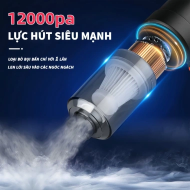 Máy Hút Bụi Mini Cầm Tay Vacumm USB Nhỏ Gọn Hút Ô Tô, Giường, Bàn Phím, Nệm - 51.600₫