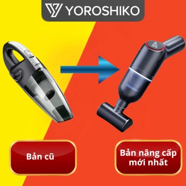 Máy hút bụi mini cầm tay Yoroshiko, lực hút 20.000 Pa, công suất 120W, dùng cho giường nệm ô tô, bảo hành 12 tháng 2