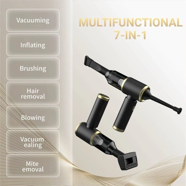 Máy hút bụi mini không dây 8.000Pa - Hút & thổi chức năng, làm sạch xe hơi, an toàn 3
