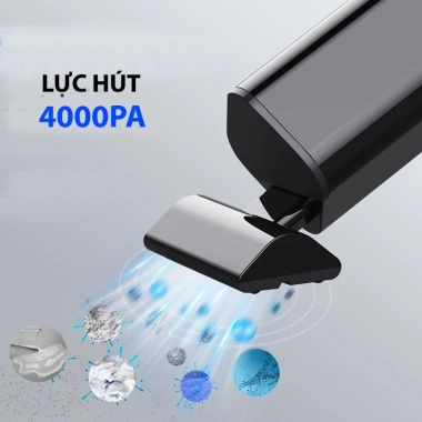 Máy Hút Bụi Mini Không Dây AIKESI 8.001 - Đa Năng Cho Ô Tô, Nhà, Giường Nệm, Giá 450k
