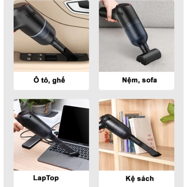 Máy hút bụi mini không dây DELADEP MHB01 20.000PA, hút giường & ô tô, 12 tháng BH - 599.000₫ 7