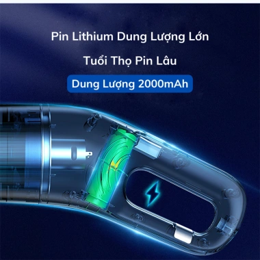 Máy hút bụi mini không dây DELADEP MHB01 20.000PA, hút giường & ô tô, 12 tháng BH - 599.000₫ 9