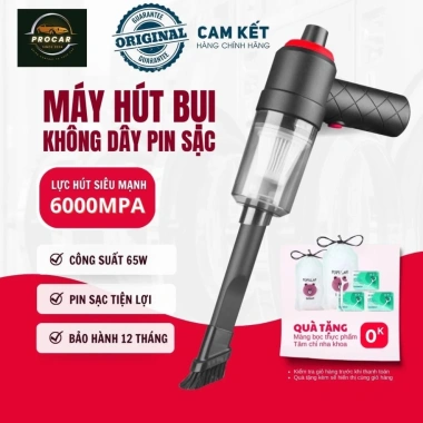 Máy hút bụi mini không dây GODWELL 6.000MPa - Làm sạch bàn phím, ô tô, pin sạc, giá chỉ 68.000