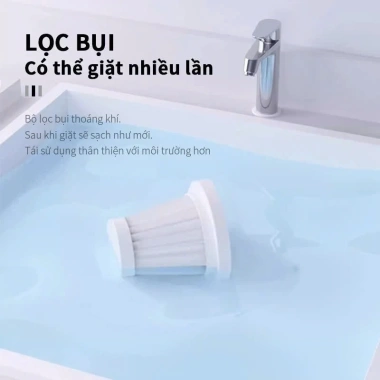 Máy hút bụi mini không dây, hút & thổi, lực 8.000Pa, tiện dụng xe hơi - 222.500₫
