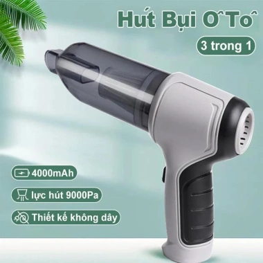 Máy hút bụi mini Tamashio 9.000Pa không dây 6 đầu hút + đầu thổi, lực hút cực mạnh, chỉ 163.000₫ 3