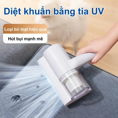 Máy Hút Bụi Mini UV Diệt Khuẩn Cầm Tay - Vệ Sinh Chăn Gối, Nệm, Lông Tóc 131k