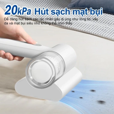 Máy Hút Bụi Mini UV Diệt Khuẩn Cầm Tay - Vệ Sinh Chăn Gối, Nệm, Lông Tóc 131k