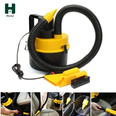 Máy hút bụi ô tô 12V 120W màu vàng - Mini cầm tay mạnh, giá ưu đãi 315.700 VND