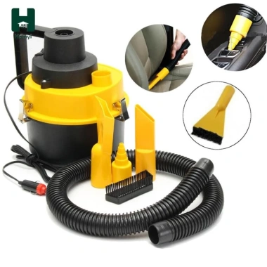 Máy hút bụi ô tô 12V 120W màu vàng - Mini cầm tay mạnh, giá ưu đãi 315.700 VND