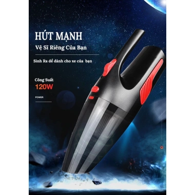 Máy hút bụi ô tô 12V chính hãng, siêu mạnh, cầm tay mini, giảm giá 219k - AZOZO