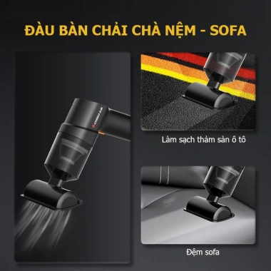 Máy hút bụi ô tô cầm tay Chigo mini không dây - Lực hút mạnh, sạch nhanh 4