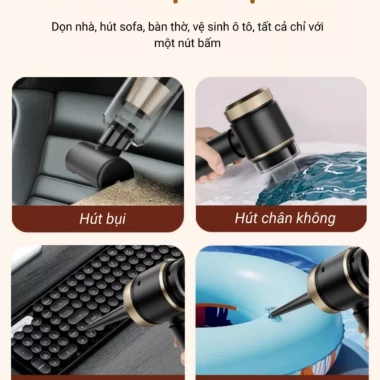 Máy hút bụi ô tô Dodoto không dây cầm tay 25.000 Pa công suất lớn - 470.000₫ 2