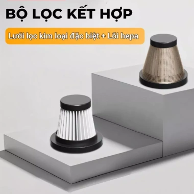 Máy hút bụi ô tô Dodoto không dây cầm tay 25.000 Pa công suất lớn - 470.000₫ 9