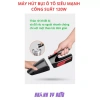 Máy hút bụi ô tô không dây 12V 120W mini, cầm tay, tặng 5 đầu cắm - Giá 220.000đ 9