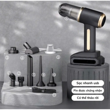 Máy hút bụi ô tô không dây mini, di động sạc lại, giá ưu đãi 278.750₫ 2 Máy hút bụi ô tô không dây mini, di động sạc lại, giá ưu đãi 278.750₫ 2