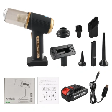 Máy hút bụi ô tô không dây mini, di động sạc lại, giá ưu đãi 278.750₫