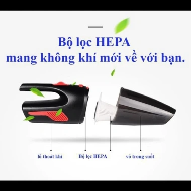 Máy hút bụi ô tô mini cầm tay 120W có dây cắm tẩu - Bảo hành 1 năm, giá 219k 5 Máy hút bụi ô tô mini cầm tay 120W có dây cắm tẩu - Bảo hành 1 năm, giá 219k 5
