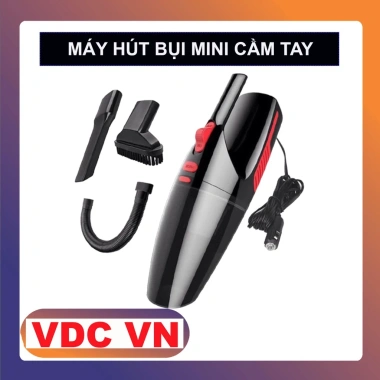 Máy hút bụi ô tô mini cầm tay 120W - Kèm 5 phụ kiện, bảo hành 1 đổi 1, chỉ 189.000đ