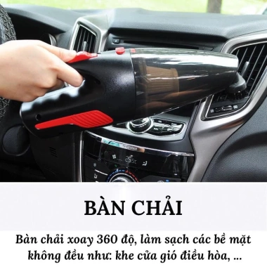 Máy hút bụi ô tô mini cầm tay 120W - Kèm 5 phụ kiện, bảo hành 1 đổi 1, chỉ 189.000đ 7 Máy hút bụi ô tô mini cầm tay 120W - Kèm 5 phụ kiện, bảo hành 1 đổi 1, chỉ 189.000đ 7