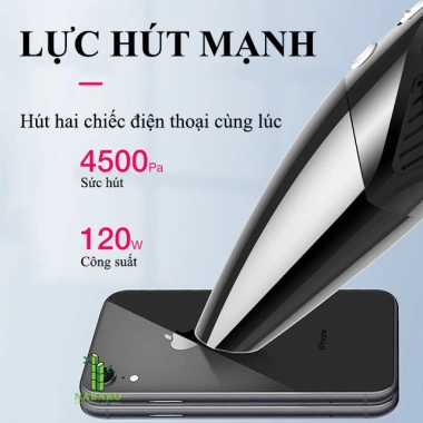 Máy hút bụi ô tô mini cầm tay 120W, tặng 5 phụ kiện, bảo hành 1 đổi 1, 189.000đ 7 Máy hút bụi ô tô mini cầm tay 120W, tặng 5 phụ kiện, bảo hành 1 đổi 1, 189.000đ 7