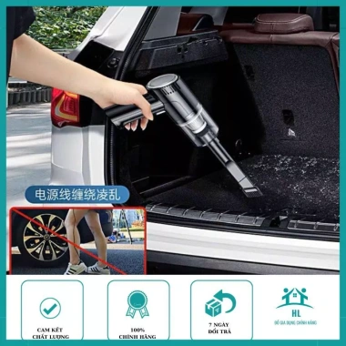 Máy hút bụi ô tô mini cầm tay đa năng không dây tiện lợi, giá chỉ 52.500₫ 9