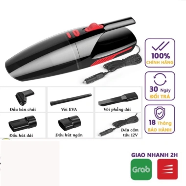 Máy hút bụi ô tô mini cầm tay pin sạc không dây, dây, tặng 5 phụ kiện, 1 đổi 1, 250k 8 Máy hút bụi ô tô mini cầm tay pin sạc không dây, dây, tặng 5 phụ kiện, 1 đổi 1, 250k 8