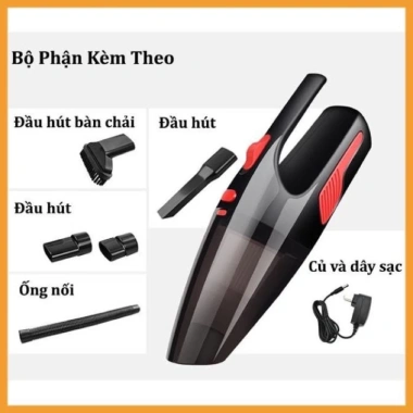 Máy hút bụi ô tô mini cầm tay pin sạc không dây, dây, tặng 5 phụ kiện, 1 đổi 1, 250k 9 Máy hút bụi ô tô mini cầm tay pin sạc không dây, dây, tặng 5 phụ kiện, 1 đổi 1, 250k 9