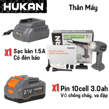 Máy hút bụi ô tô mini HUKAN G1-VC09 7KPA 150W 3 lõi lọc chân pin chuẩn - Giá 421.000₫ 10 Máy hút bụi ô tô mini HUKAN G1-VC09 7KPA 150W 3 lõi lọc chân pin chuẩn - Giá 421.000₫ 10