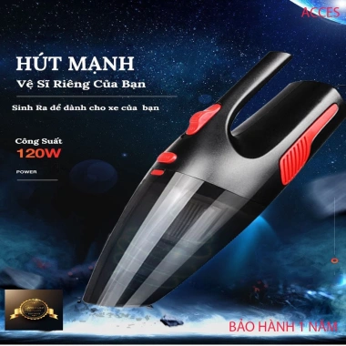 Máy hút bụi ô tô pin cầm tay mini 12V khô ướt - Giá chỉ 219.000₫